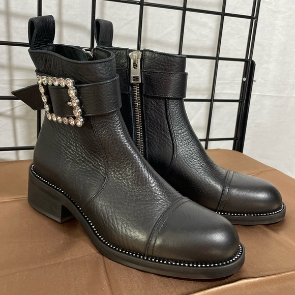 🚚 MOVING SALE NWT Zadig & Voltaire Moto Booties Empress Boots Women EU 38 - Picture 3 of 15